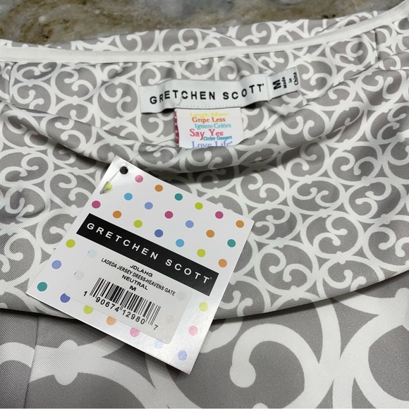 GRETCHEN SCOTT Ladeda jersey dress in heavens gate neutral - Picture 2 of 9